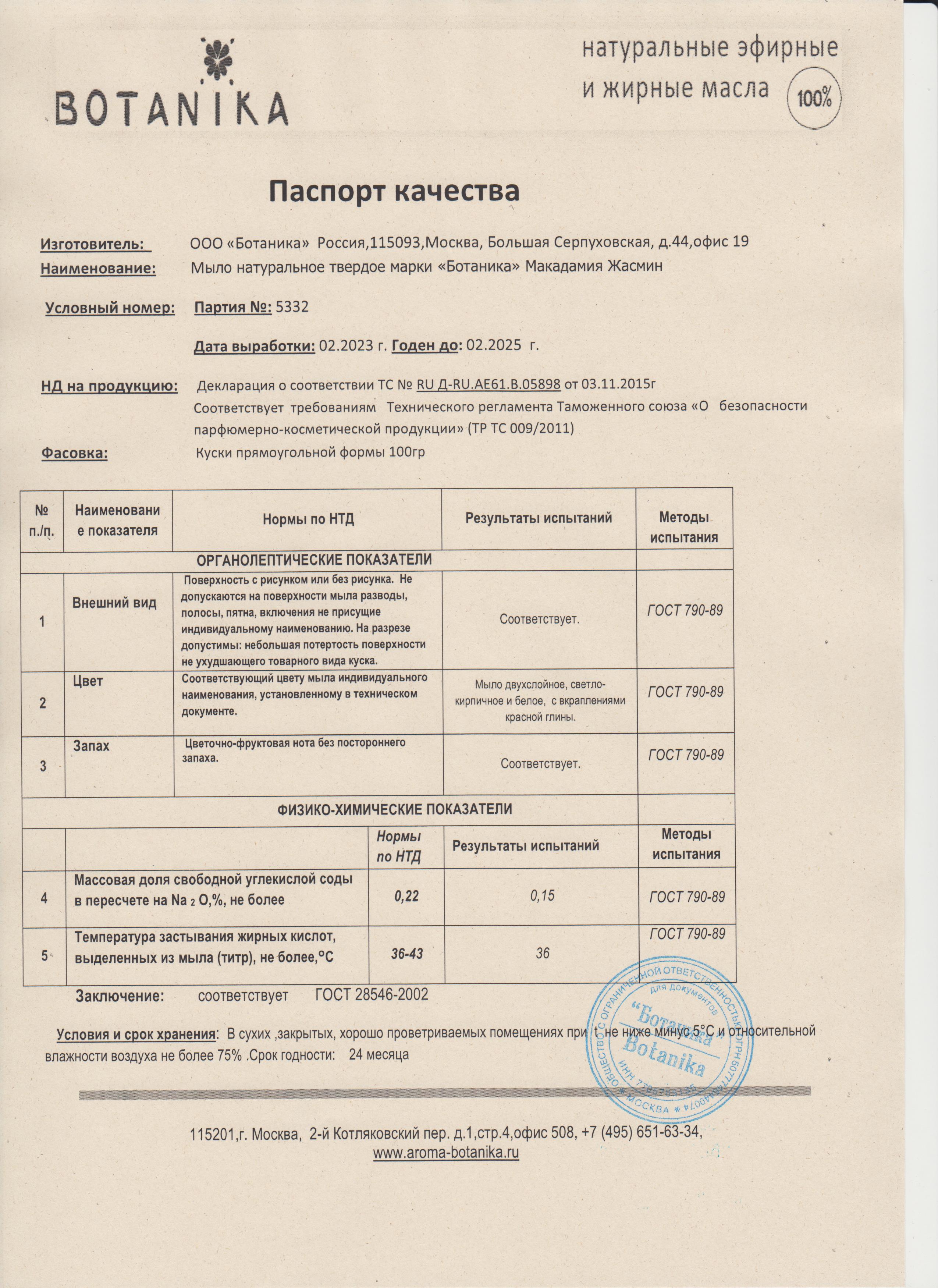 Паспорт №022023